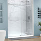48 x 32 Frameless Shower Door, Pan Only, Kahn Alcove Sliding Combo