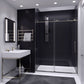 54 x 76 Frameless Shower Door, Madam Sliding Tempered Clear