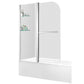 48 x 58 Tub Shower Door, Galleon Frameless TSUNAMI GUARD in. with