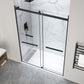 60 x 30 Frameless Shower Door, Pan Only, Kahn Alcove Sliding Combo