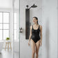 Beverly Series 43 in. 3-Jetted Shower Tower with Heavy Rain Shower and Body Jets and Spray Wand