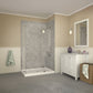 48 x 36 Shower Base, Pan Only, ANZZI Port Corner Durable High-Gloss White