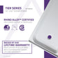 ANZZI Tier 60" x 32" Single Threshold Shower Pan, Durable Marine Grade Acrylic, cUPC Certified, 3-Wall Alcove Installati