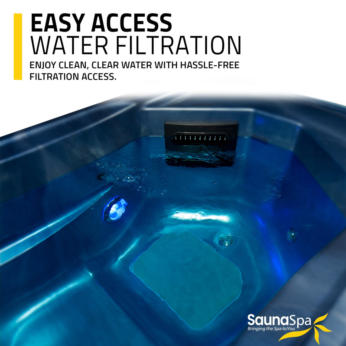 Cold Plunge Tub, All One Hot Built WiFi Blue