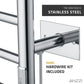 Towel Warmer, ANZZI Elgon Bar Mounted