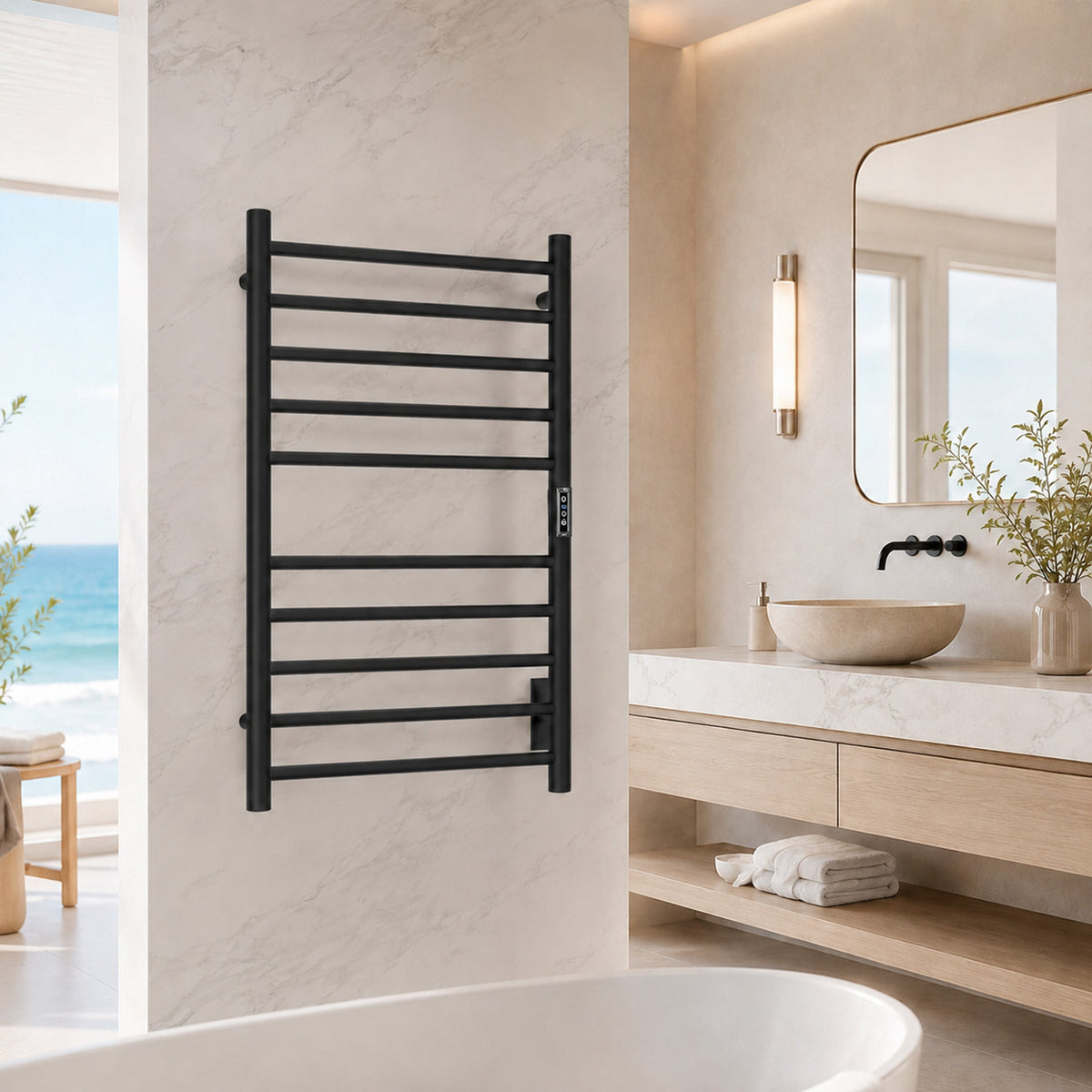 Towel Warmer, Bali Bar Mounted Electric