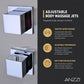Niagara 64 in. 2-Jetted Full Body Shower Panel with Heavy Rain Shower and Spray Wand in Brushed Stainless Steel