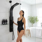 Cici Series 39 in. 2-Jetted Shower Tower with Heavy Rain Shower and Body Jets and Spray Wand