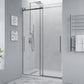 48 x 76 Frameless Shower Door, Stellar Sliding Tsunami Guard