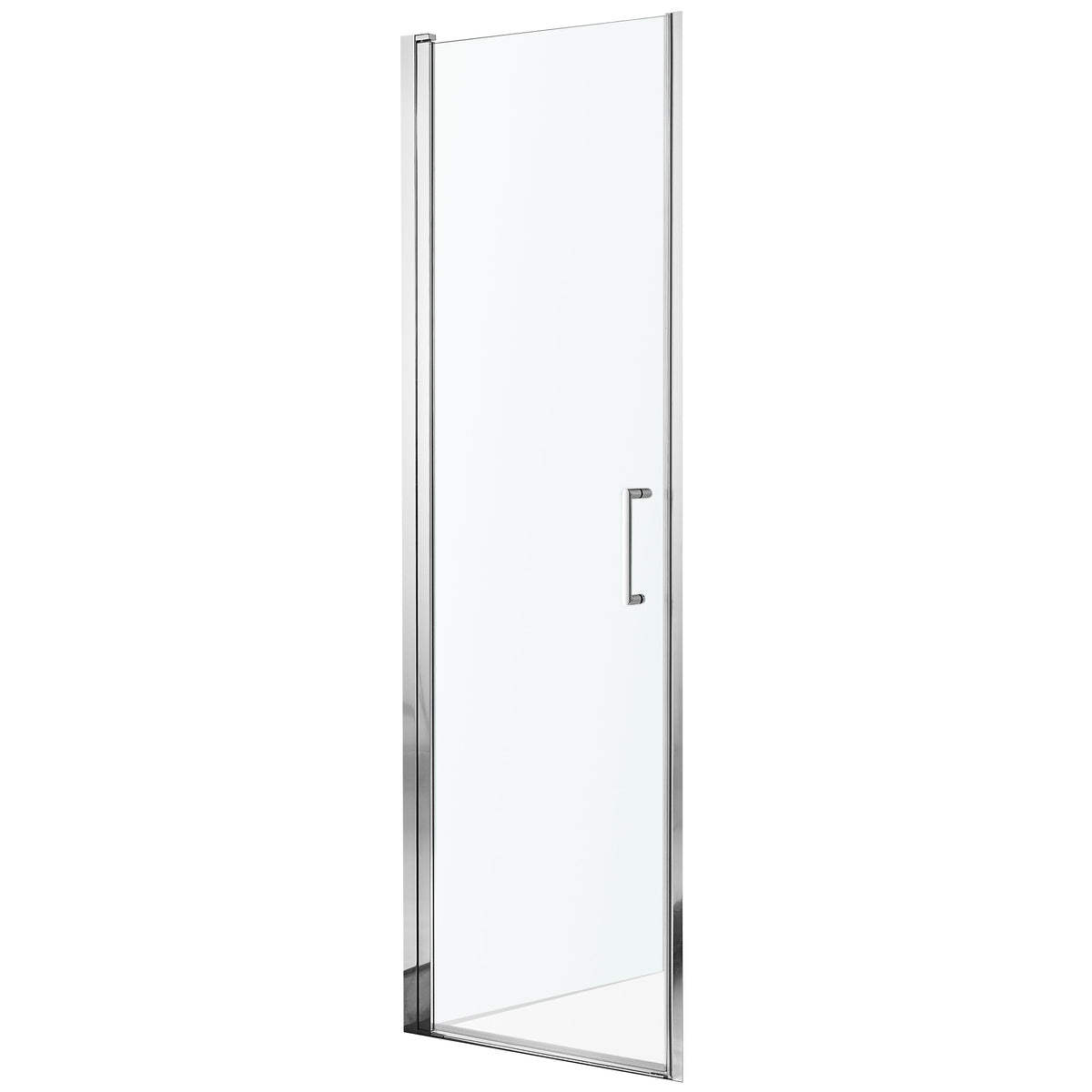 29 x 72 Semi-Frameless Shower Door, Lancer Hinged Tsunami Guard Tempered Glass