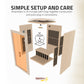 Infrared Sauna, Viti Person Indoor Hemlock