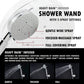 Melody 59 in. 6-Jetted Full Body Shower Panel System with Heavy Rain Shower and Spray Wand in Black Deco-Glass
