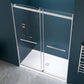 60 x 32 Frameless Shower Door, Center Drain, Pan Only