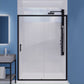 Halberd Series 59 to 60 in. x 72 in. Sliding Framed Shower Door with Tsunami Guard Tempered Glass