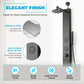 Beverly Series 43 in. 3-Jetted Shower Tower with Heavy Rain Shower and Body Jets and Spray Wand