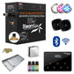 Steam Shower Generator, Full Package, Black Wireless Deluxe New Square Heads