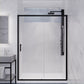 Halberd Series 47 to 48 in. x 72 in. Sliding Framed Shower Door  with Tsunami Guard Tempered Glass