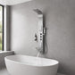 Shower Panel, FIELD Jetted Full Body Brushed Steel