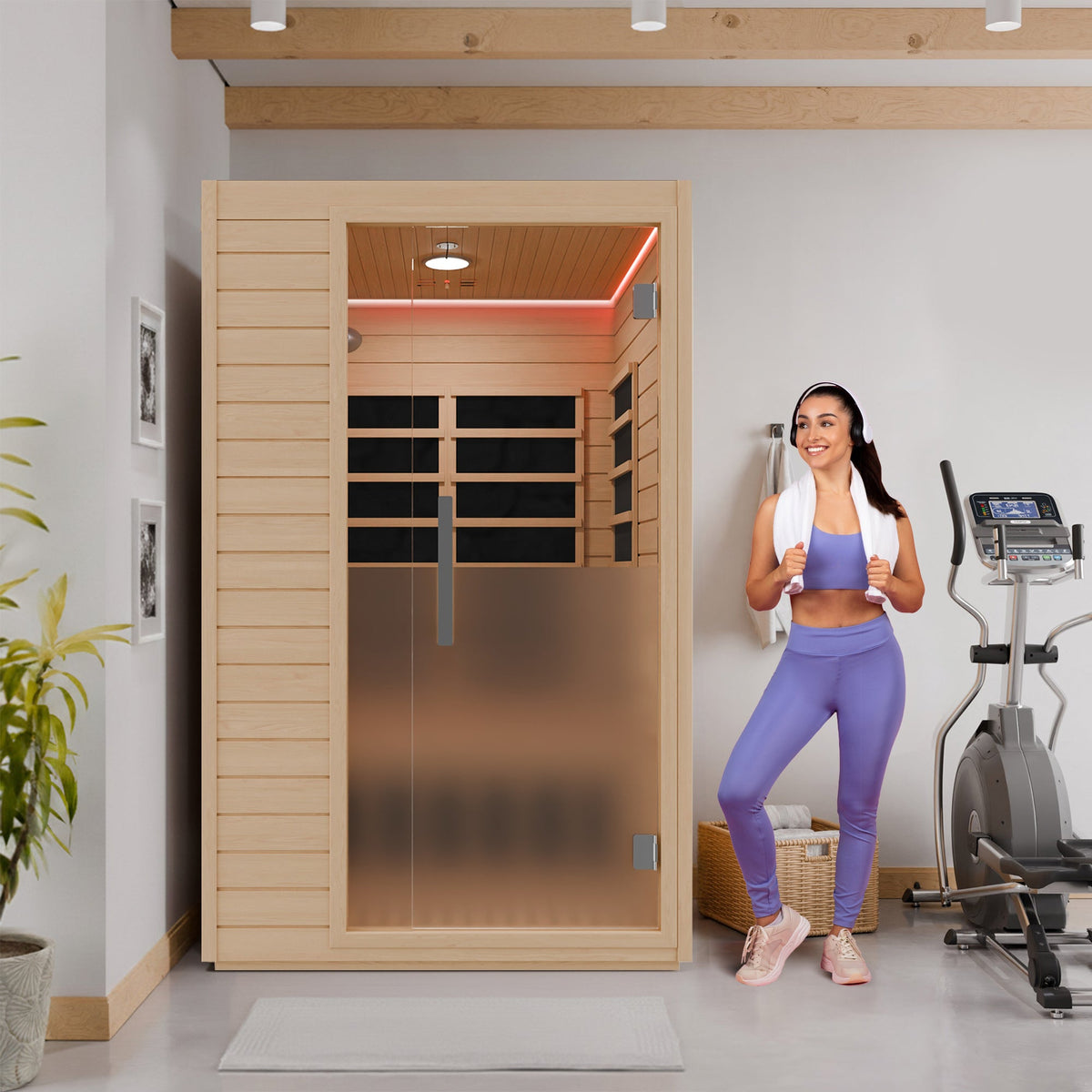 Infrared Sauna, 2 Person Cabin Canadian
