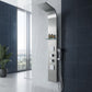 Niagara 64 in. 2-Jetted Full Body Shower Panel with Heavy Rain Shower and Spray Wand in Brushed Stainless Steel
