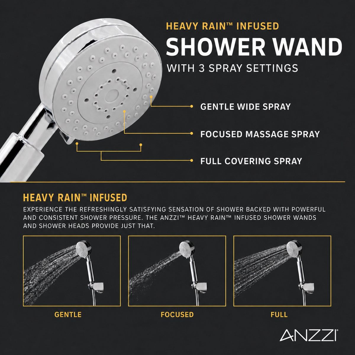 Niagara 64 in. 2-Jetted Full Body Shower Panel with Heavy Rain Shower and Spray Wand in Brushed Stainless Steel