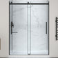 76 x 45 Framed Shower Door, Pan Only, Stellar Sliding Frameless Alcove