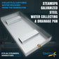 21 x 10 Steam Shower Accessory, Pan Only, Component x Galvanized Steel