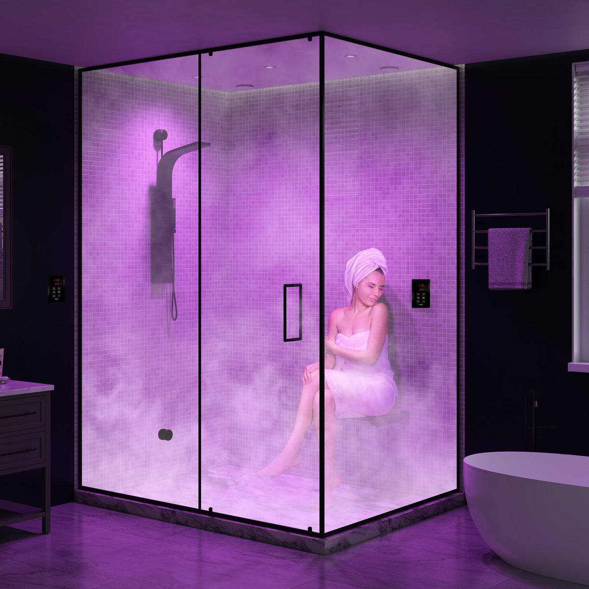Steam Shower Generator, Full Package, Royal New Square