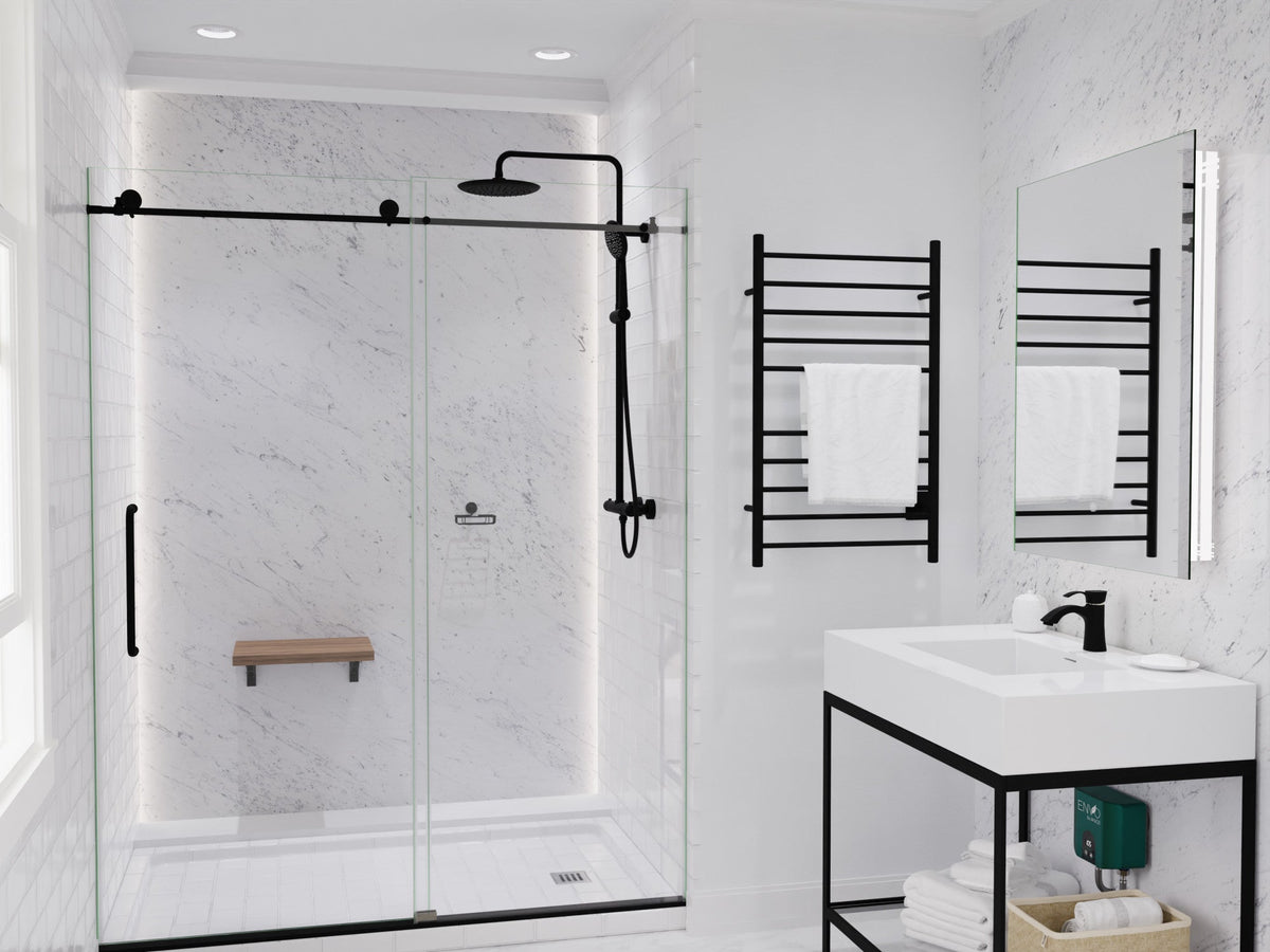Shower Head, Heavy Rainfall Stainless Steel Matte Black