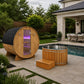 Outdoor Sauna, 4 Person Electric Rock Bathtub