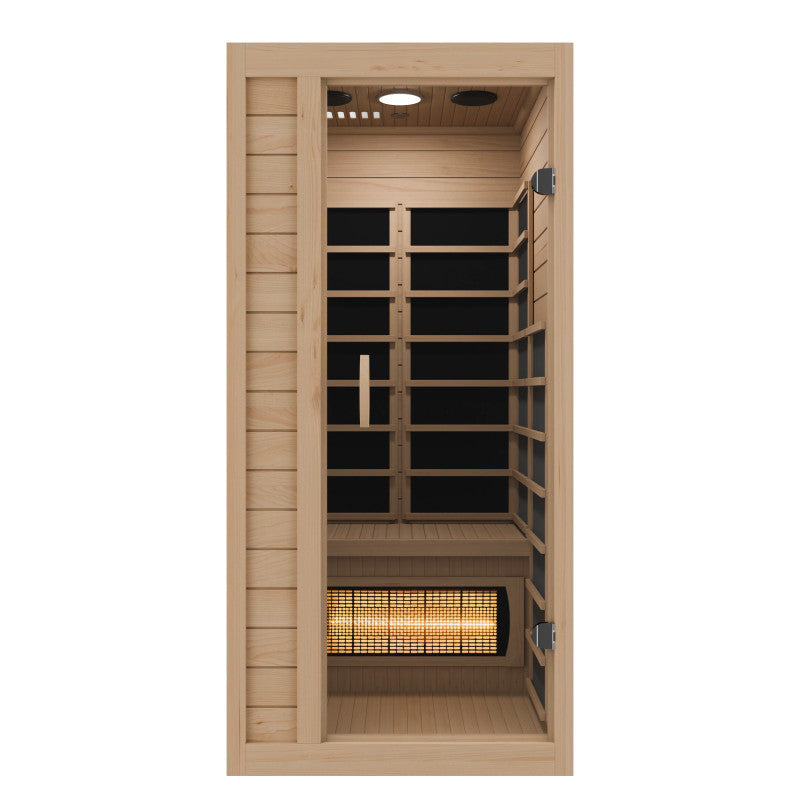 Infrared Sauna, Lucia Person Indoor Hemlock