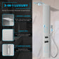 Collines Series 55 in. 2-Jetted Shower Tower with Heavy Rain Shower and Jets and Spray Wand