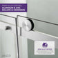 60 x 76 Frameless Shower Door, Rhodes Sliding Tsunami Guard