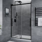 48 x 76 Frameless Shower Door, Stellar Sliding Tsunami Guard