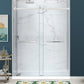 48 x 32 Frameless Shower Door, Pan Only, Kahn Alcove Sliding Combo
