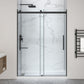 76 x 57 Framed Shower Door, Pan Only, Stellar Sliding Frameless Alcove