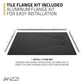 59 x 32 Shower Base, Pan Only, Barrier Free Curbless Black