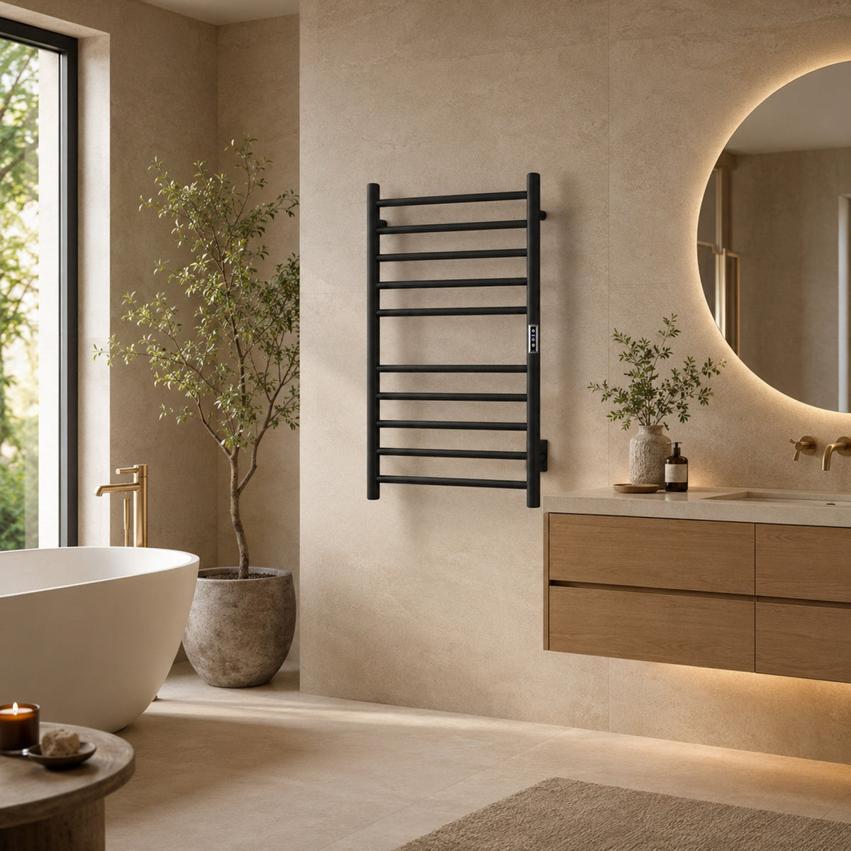 Towel Warmer, Bali Bar Mounted Electric
