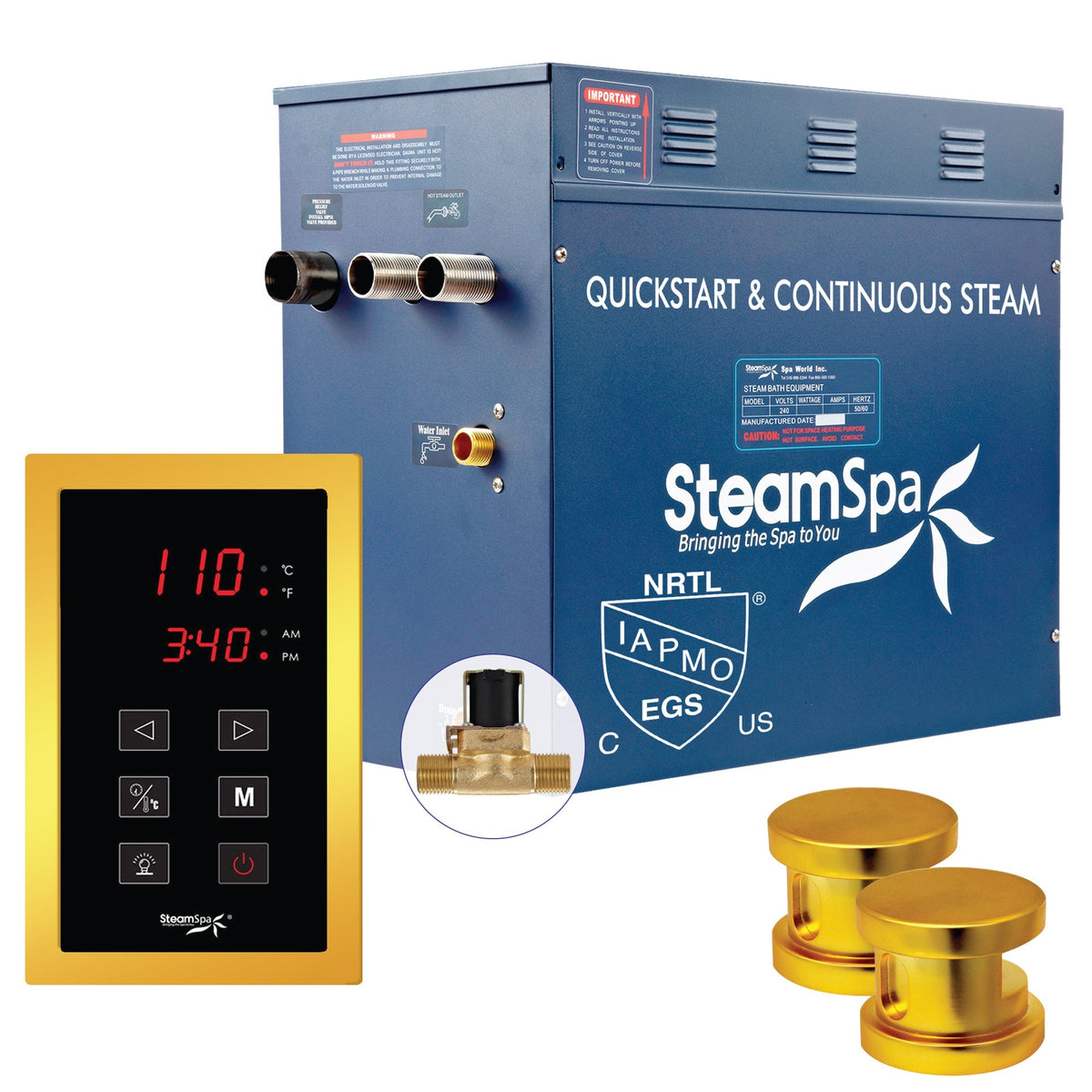 Steam Shower Generator, Full Package, Oasis