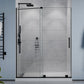 60 x 76 Semi-Frameless Shower Door, Longboat Sliding Tsunami Guard Tempered Glass