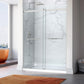 60 x 30 Frameless Shower Door, Pan Only, Kahn Alcove Sliding Combo