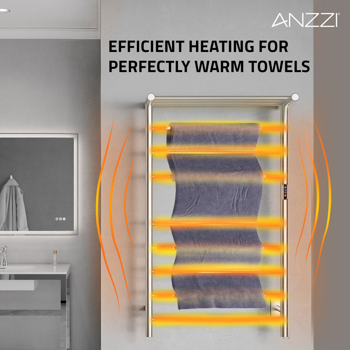 Towel Warmer, ANZZI Eve Bar x