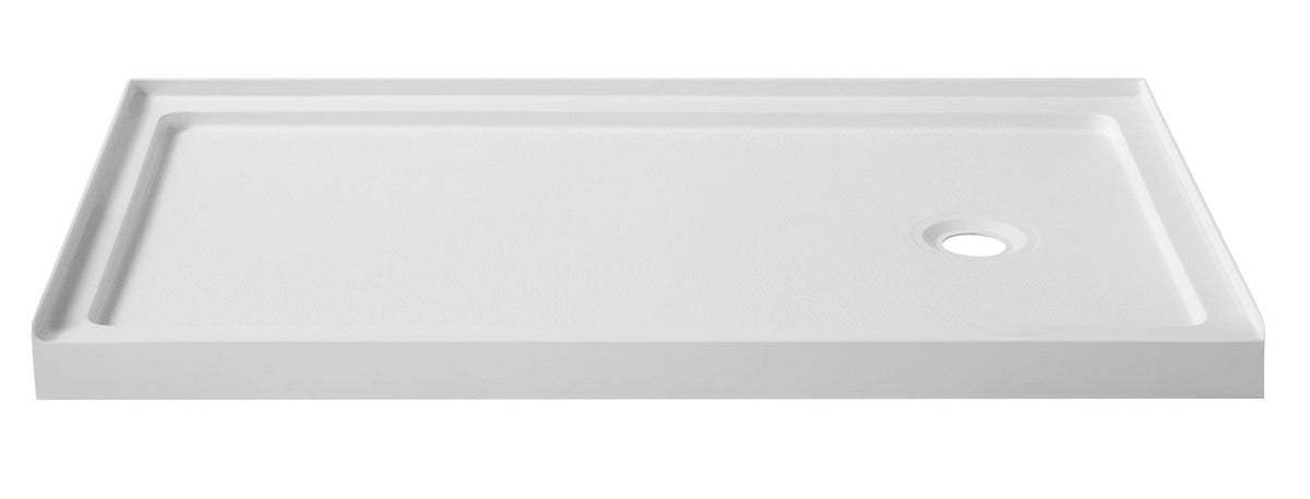 60 x 36 Shower Base, Pan Only, ANZZI Colossi Threshold Durable
