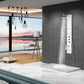 Donna Series 60 in. 6-Jetted Full Body Shower Panel with Heavy Rain Shower and Body Jets and Spray Wand in White