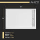 48 x 32 Frameless Shower Door, Pan Only, Kahn Alcove Sliding Combo
