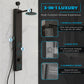 Shower Panel, Beverly Jetted Tower Heavy Spray Wand