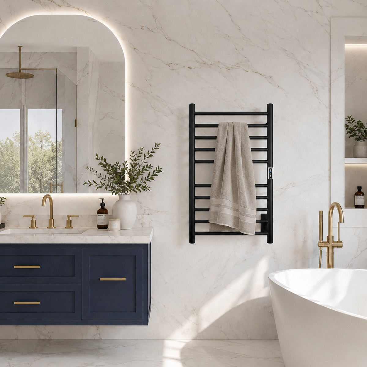 Towel Warmer, Bali Bar Mounted Electric