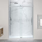 76 x 57 Framed Shower Door, Center Drain, Pan Only