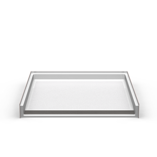 45" x 50" Roll In Shower Pan | Trench Drain from Showers4Less