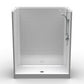60 X 33 - 5" Curbed Shower| Single Piece | 4" Tile Design | Center Drain - Accessories Not Included